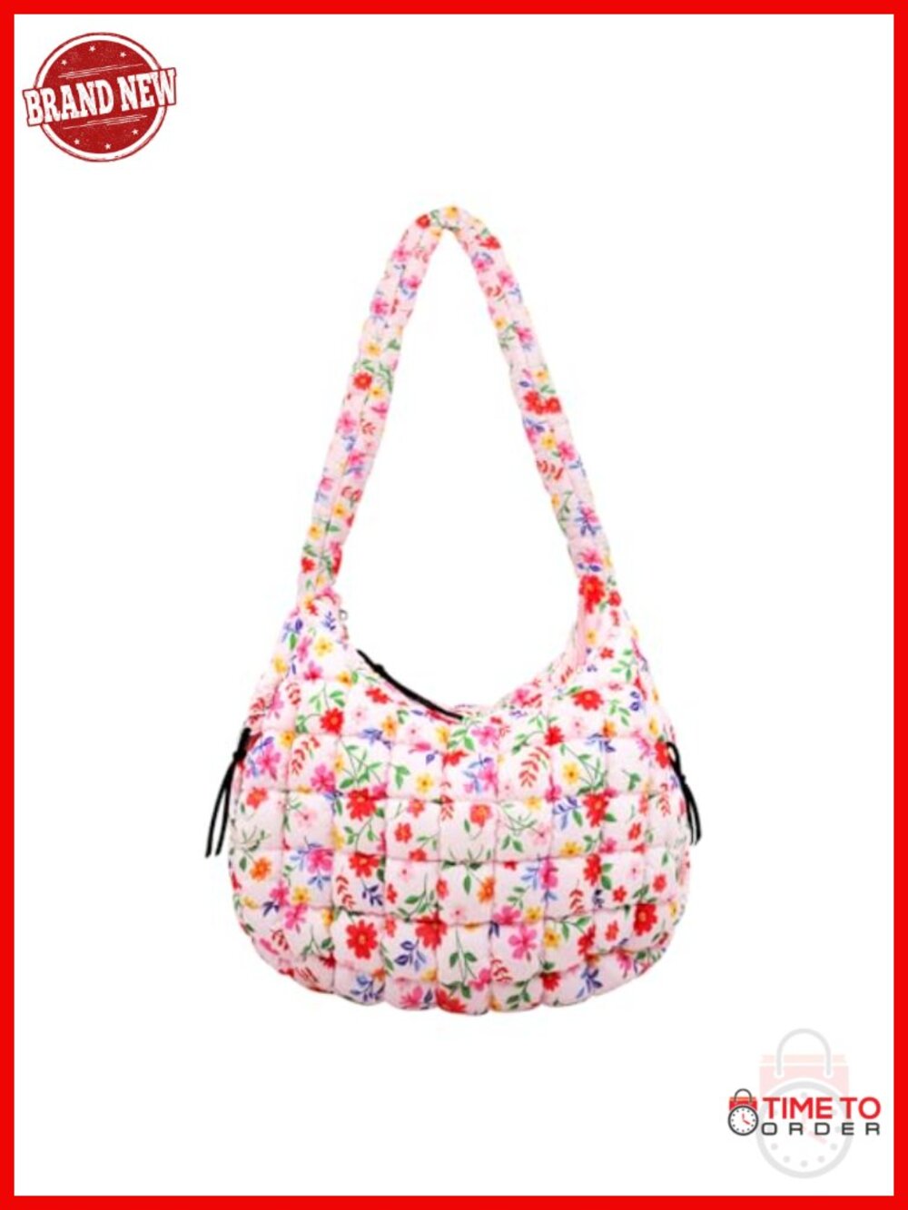 Quilted Puffer Tote Bag Crossbody Shoulder Hobo Lightweight Nylon Puffy Handbag